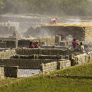 Africa's sustainable industrialisation. A factory producing bricks in Madagascar. Credit: Francesco Veronesi.