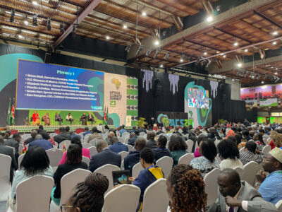 A panel discussion at Africa Climate Week 2023 in Nairobi. Credit: KRCS-Denis Onyodi.