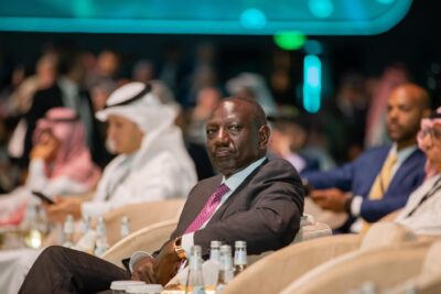 President William Ruto of Kenya at a summit run by the Future Investment Initiative, run by Saudi Arabia's main sovereign wealth fund. Credit: William Samoei Ruto. Climate.