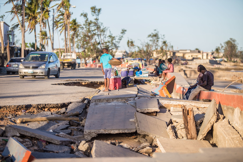 In 2019, Cyclone Idai killed more than 1,000, particularly affecting Beira in Mozambique. Credit: World Bank / Sarah Farhat.