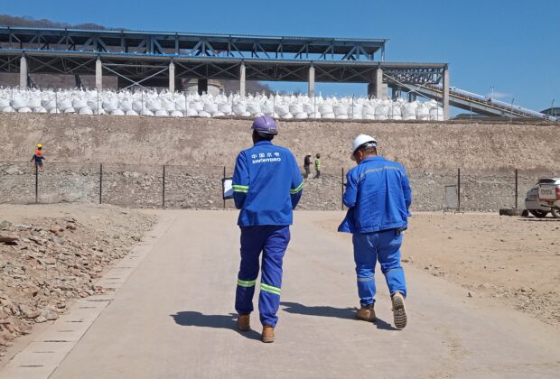 Employees at the Sabi Star lithium mine in Buhera, Zimbabwe. Credit: Bernard Chiketo.