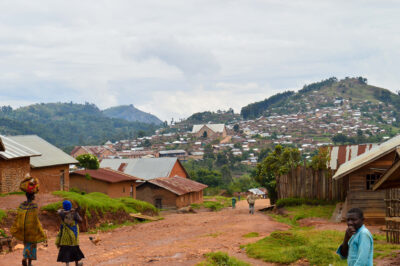 Kamandi village in Lubero territory, North Kivu province. Many who live here rely on farming within Virunga National Park but face evictions. Credit: Merveille Kavira Luneghe/GPJ.