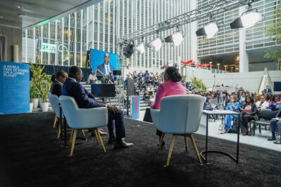 At the World Bank and IMF meetings, climate finance and the climate crisis were high on the agenda. Credit: Riccardo Savi/World Bank.