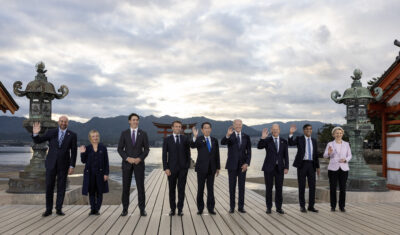 Leaders of the G7 nations at the summit in 2023. Credit: Simon Dawson / No 10 Downing Street.