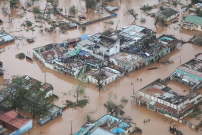 The climate crisis, driven by the burning of fossil fuels, has made devastating hazards, like Cyclone Idai in 2019, more intense and likely. A fossil fuel non-proliferation treaty is needed. Credit: World Vision.