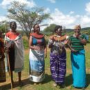 Lillian Letiwa (middle) alongside members of the Ngari Green Project organisation. Credit: Lillian Letiwa.