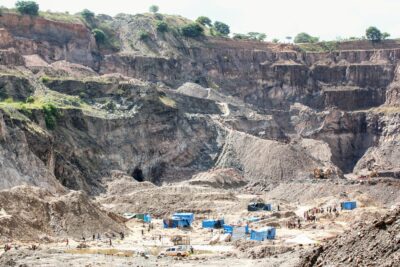 Illegal miners camp at the Sensele Mine in Chingola. Credit: Stafrance Zulu.