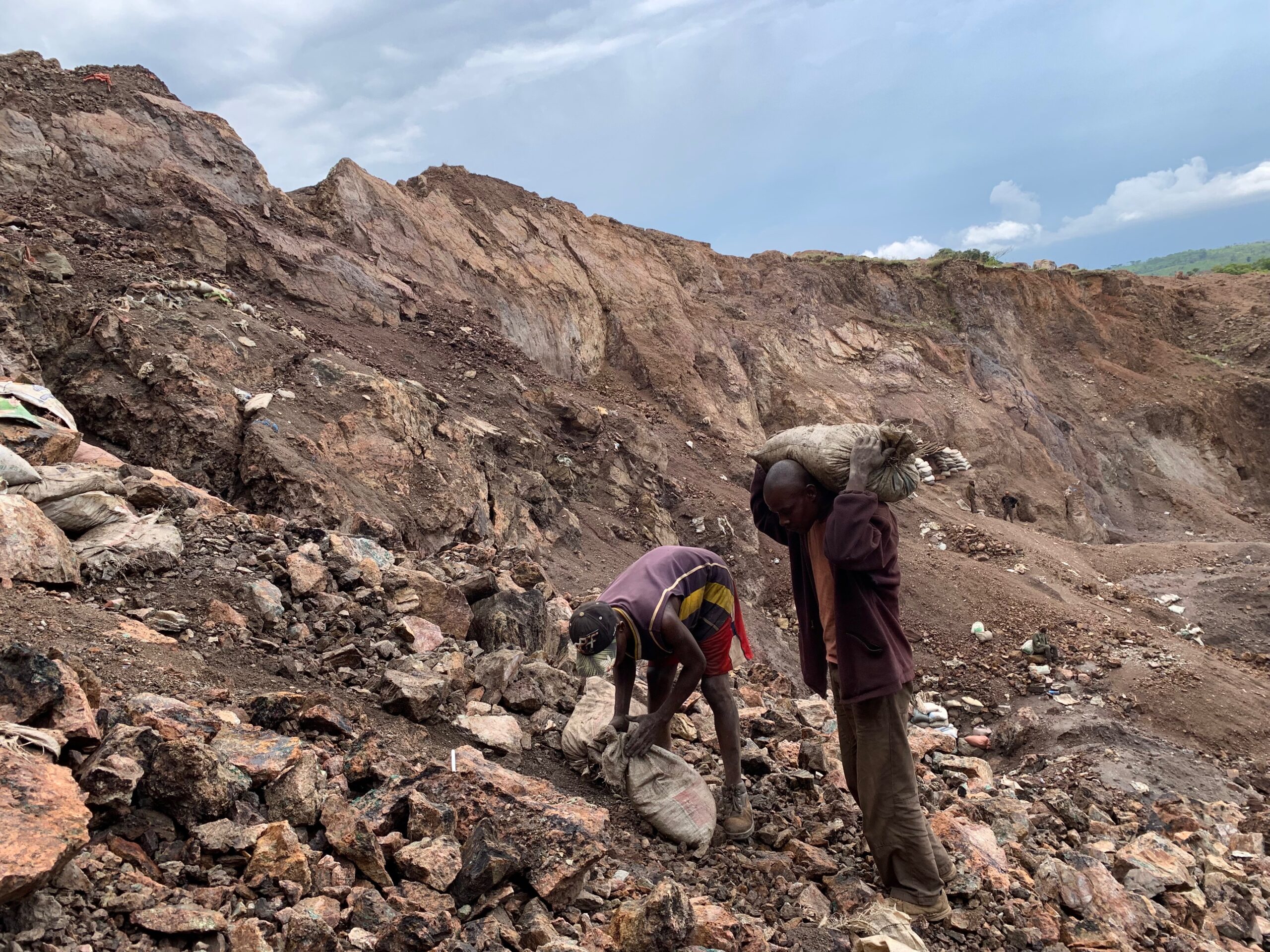 Artisanal cobalt miners in easter Congo.