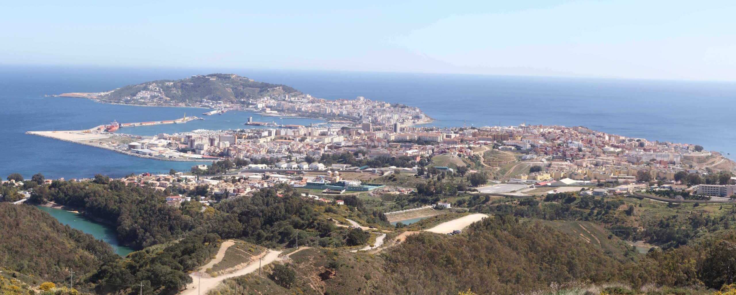 Ceuta is a Spanish exclave adjoining Moroccan territory.